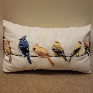 Decorative pillow roughly 21" X 13". Has flaw, read description! $8 bc of flaw!